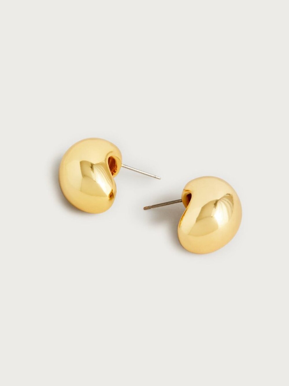 J.Crew Sculptural Orb Gold-Tone Dome Stud Earrings BB493